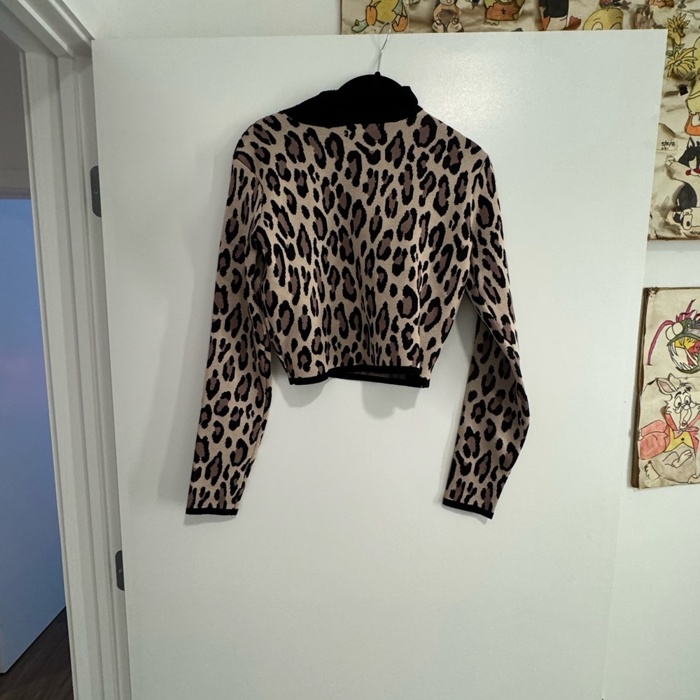 Leopard Print Women's Top